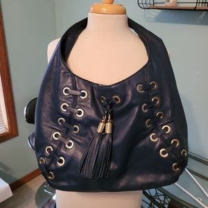 Michael Kors blue leather purse